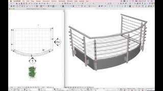 3DMD Polyline Rail Cable  Archicad BIM Railings Tool [upl. by Puff562]