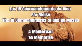 Les 10 Commandements de Dieu Reçus Par Moïse Au MontSinaï quotBiblequot [upl. by Llednik95]