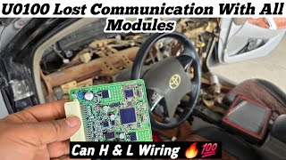 U0100  U0129 Lost Communication With All Modules  Can L amp H Wiring Solution [upl. by Airdnekal]