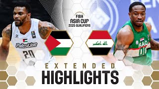 Palestine 🇵🇸 v Iraq 🇮🇶  Extended Highlights  FIBA Asia Cup 2025 Qualifiers [upl. by Aracat]