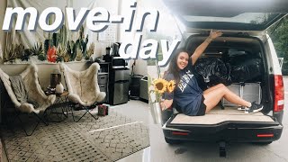 FRESHMAN MOVEIN DAY VLOG  tips and tricks [upl. by Yonita]