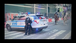 As NYC begins reopening leaders locals and tourists react to Times Square shooting [upl. by Ennair135]