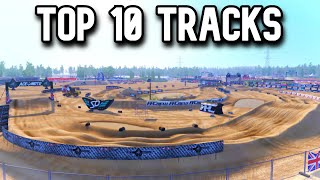 TOP 10 TRACKS OF 2023 IN MX BIKES [upl. by Allekim]