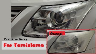 Far Temizleme  Headlight Cleaning  очистка фар  Limpieza de faros [upl. by Anaujahs]