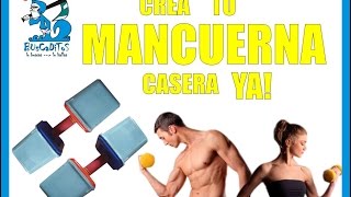 COMO HACER PESAS O MANCUERNAS CASERA  HOW TO barbells or dumbbells [upl. by Gnihc236]