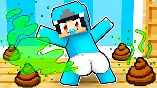 Playing Minecraft In BABY MODE With CRAZY FAN GIRL [upl. by Ardnuhsal37]