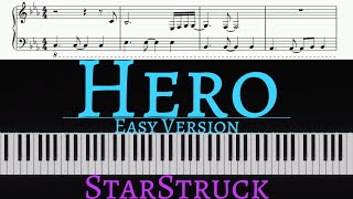 Sterling Knight  Hero From Disneys quotStarStruckquot  EASY piano cover by Pianotato [upl. by Petromilli938]