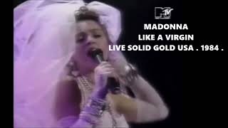 Madonna  Like a Virgin  Live Solid Gold USA  1984 [upl. by Cosme897]