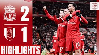 Gakpo amp Jones lead Carabao Cup semifinal first leg comeback  Liverpool 21 Fulham  Highlights [upl. by Atirehgram834]