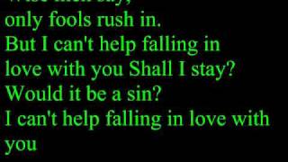 UB40  I Cant Help Falling In Love With YouLyrics [upl. by Raddy162]