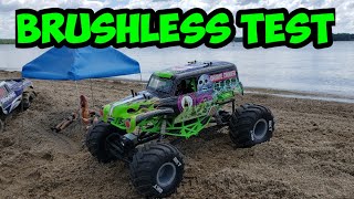 SMT10 grave digger brushless first run [upl. by Syhr]