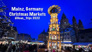 Mainz Germany Christmas Markets 2022 [upl. by Bertle]