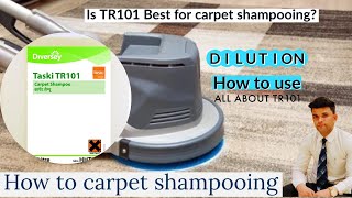 Carpet shampooing procedure in housekeeping  TR 101 carpet shampooing [upl. by Lletnom]