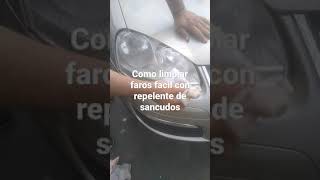 como limpiar faros de autos con repelente de sancudos [upl. by Melamed]