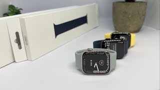 Apples New SUCCULENT SUNGLOW amp STORM BLUE SOLO LOOP for Apple Watch fall 2022  Unboxing [upl. by Levon]