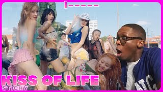 THIS WAS PAINFUL TO WATCH… 🙂  KISS OF LIFE 키스오브라이프 Sticky MV REACTION [upl. by Latterll]