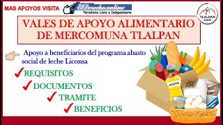 💰 VALES de Apoyo ALIMENTARIO 🚀 de MERCOMUNA Tlalpan 2021 Convocatoria Documentos Requisitos [upl. by Deryl999]