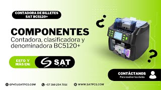 Componentes de la contadora de billetes BC5120  Satpcs [upl. by Pia]