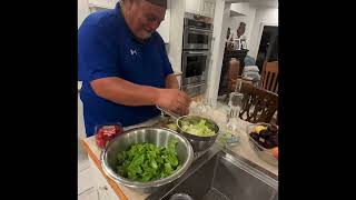 Palinka Brother Andor throwing a quick salad together Ecetes saláta [upl. by Nita]