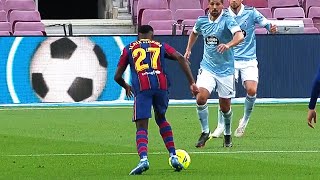 Ilaix Moriba was a GEM at Barcelona  vs Celta Vigo [upl. by Nabroc]