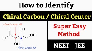 How To Identify Chiral Carbon  Chiral Molecule  Chiral Center  Chemistry [upl. by Nnylyt525]