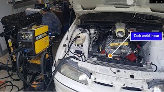 Turbo Holden 5LTR V8 Build Video  Part 2 Crossover Manifold [upl. by Chew]