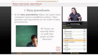 AP English  Rhetoric Crash Course Logical Fallacies [upl. by Darbee]