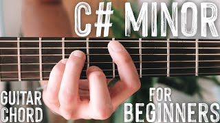 How To Play quotC Sharp Minorquot Guitar Chord  Beginner Guitar Chord Series 8 Shorts [upl. by Meunier]