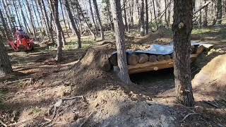 Dugout Improvised Offgrid Bushcraft Survival Shelter teardown and rebuild in 8 minutes timelapse [upl. by Emse404]