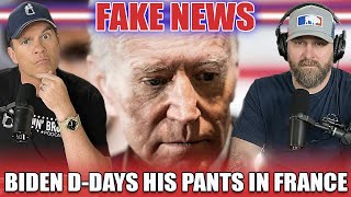 Biden DDays His Pants In France  Drinkin Bros Fake News 316 [upl. by Ivanah]