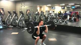 Barbell Squatting Shoulder Press [upl. by Eibrad]