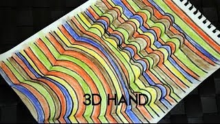 How To Draw 3D Hand [upl. by Aikel]