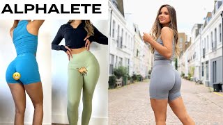 ALPHALETE Tryon Haul 2021  Amplify Leggings Shorts amp More [upl. by Sirej]