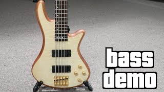 Schecter Stiletto Custom 5 Bass Demo [upl. by Assenej349]