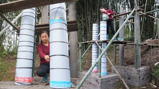 Building System Wheel Pump Bring water to the farm Use the force of water Build 2 columns after [upl. by Orwin]