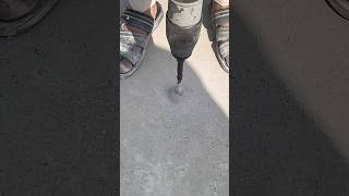 Anchor bolt hole drilling with 3mm bit [upl. by Spracklen]