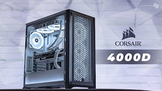 Corsair 4000D Gigabyte VISION Build Shot On The New LUMIX S5 [upl. by Etam]