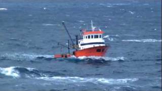 Turkish fish boat M Ali Reis in high seas [upl. by Yesmar]