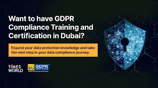 GDPR Compliance Training l Dubai [upl. by Tupler]