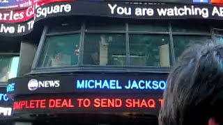 NY Michael Jackson dead [upl. by Llatsyrk]