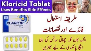 😍Klaricid Tablets😍 Clarithromycin 💥Best Tablet For Nose Ear Throat And Chest Infections 💥 [upl. by Ahsinelg]