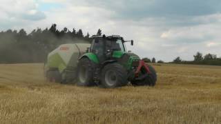 Giganten im Einsatz CLAAS Quaderballenpressen QUADRANT 3200 beim Strohpressen mit leistungsstarken [upl. by Kozloski891]