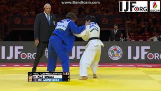 World Judo Championship 2017 Gold medal fight 48 kg TONAKI Funa JPNMUNKHBAT Urantsetseg MGL [upl. by Nylanna463]