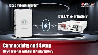 How to Connect your BSLBATT 48V Solar Battery to Deye Inverter [upl. by Hareemas652]