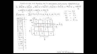 Simplificación de una función de 4 variables aplicando Karnaugh [upl. by Kcirb]