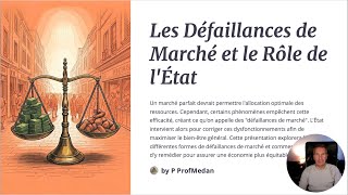 BAC STMG 2025 ECONOMIE Les défaillances de marché et le rôle de lEtat [upl. by Mellisent]