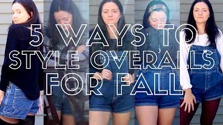 HOW TO STYLE OVERALLS FOR FALL  TheErinD [upl. by Holcman]