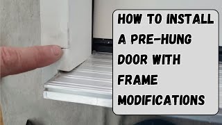 How to install a prehung door when you have to modify the jamb [upl. by Jennine]