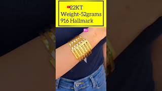 52 grams gold bracelet design gold goldaccessorie goldjewellery jewellery goldjewelry [upl. by Eikram]