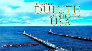 4K Duluth Minnesota USA Lake Superior  Canal Park Duluth  Drone View Best Place To Visit [upl. by Wiencke]